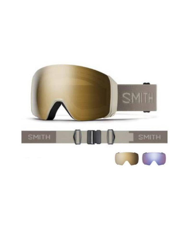 2425 SMITH 4D MAG XL CHALK-Sun Black Gold Mirror+Storm Blue Sensor (스미스 포디맥 엑스라지 스노우보드 고글/보너스렌즈)